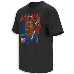 JALEN WILLIAMS SHIRT – Oklahoma City Thunder 2026 NBA Playoffs Dual Graphic Fan Tee