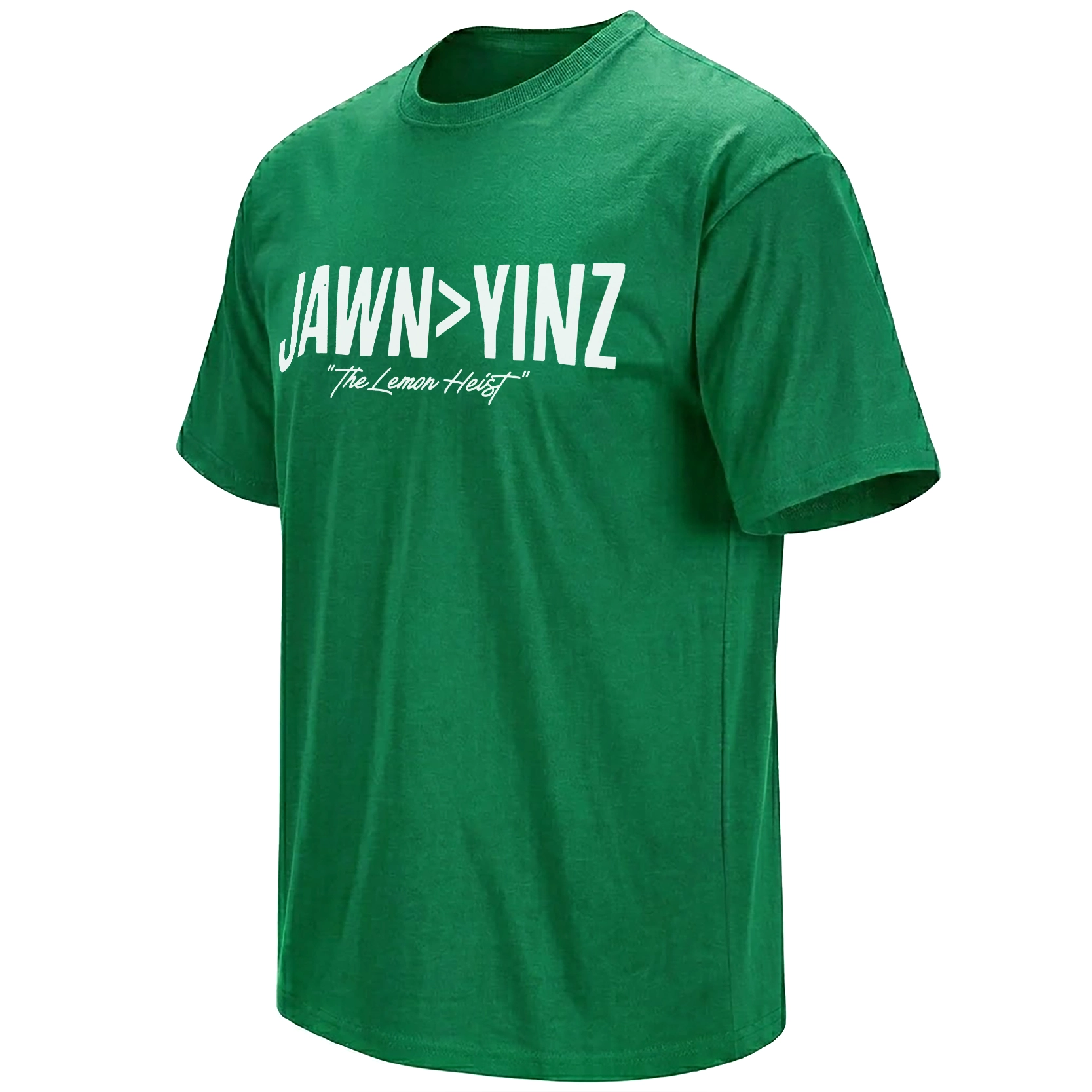 JAWN YINZ SHIRT – The Lemon Heist Makai Lemon Philadelphia Eagles Rivalry Tee JAWN>YINZ SHIRT – The Lemon Heist Makai Lemon Philadelphia Eagles Rivalry Tee