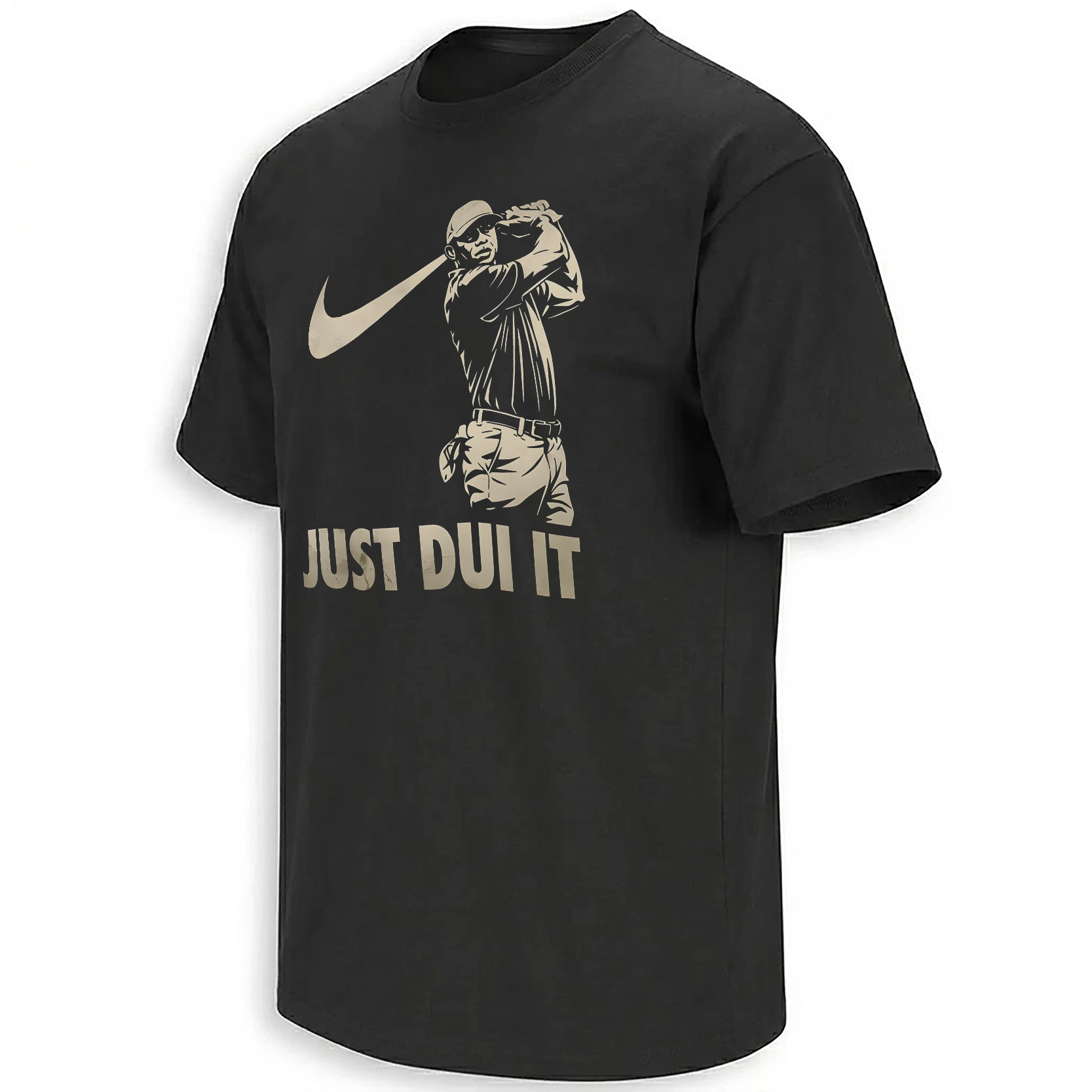 JUST DUI IT SHIRT – Tiger Woods Funny Golf Parody Meme Tee JUST DUI IT SHIRT – Tiger Woods Funny Golf Parody Meme Tee