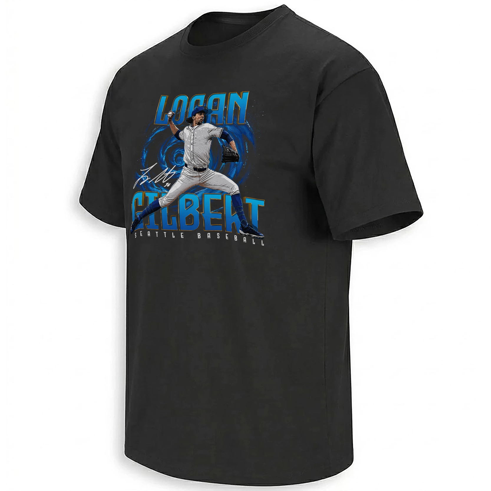 Logan Gilbert Shirt Seattle Mariners Pitcher Graphic Baseball Fan Tee