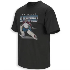 MACKENZIE BLACKWOOD SHIRT – Colorado Avalanche NHL Goalie Fan Tee