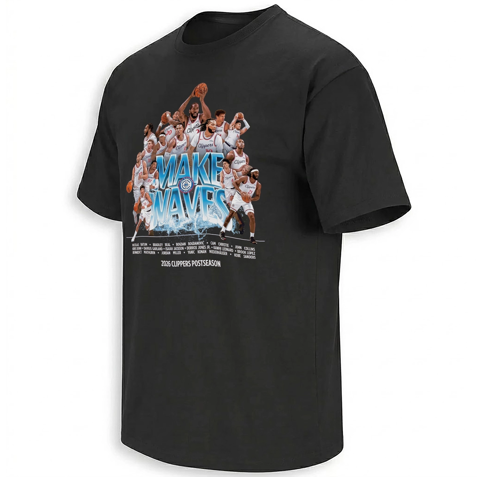 MAKE WAVES SHIRT – 2026 Los Angeles Clippers Postseason NBA Playoffs Fan Tee B MAKE WAVES SHIRT – 2026 Los Angeles Clippers Postseason NBA Playoffs Fan Tee B