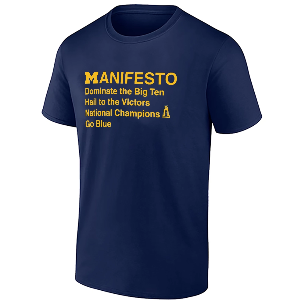 Michigan Wolverines Dominate the Big Ten Go Blue 2026 National Champions Shirt