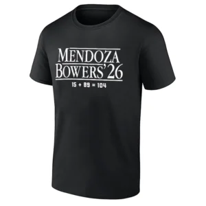 MENDOZA BOWERS ’26 SHIRT – Fernando Mendoza & Brock Bowers Las Vegas Raiders Duo NFL Future Connection Tee