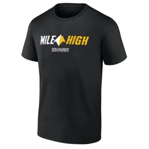 MILE HIGH SHIRT – Denver Nuggets 2026 NBA Playoffs Altitude Advantage Fan Tee