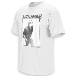 MY WORLD 2.0 SHIRT – Justin Bieber Vintage Album Cover Fan Tee