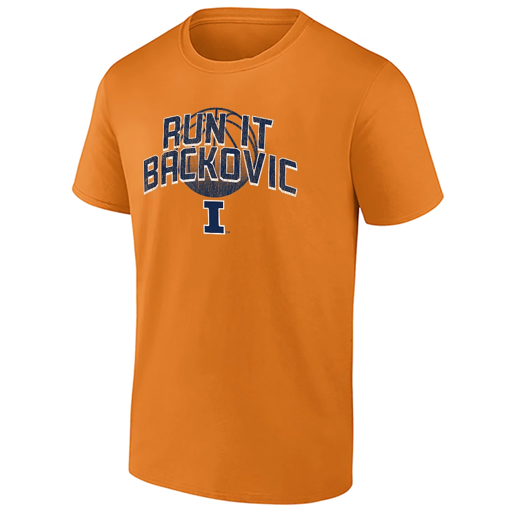 RUN IT BACKOVIC SHIRT – Illinois Fighting Illini Basketball Fan Tee RUN IT BACKOVIC SHIRT – Illinois Fighting Illini Basketball Fan Tee