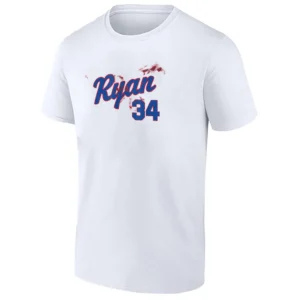 RYAN 34 SHIRT – Nolan Ryan Bloody Jersey Texas Rangers Iconic Moment Tee