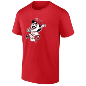 SAL STEWART SHIRT – Cincinnati Reds Cartoon Baseball Fan Tee