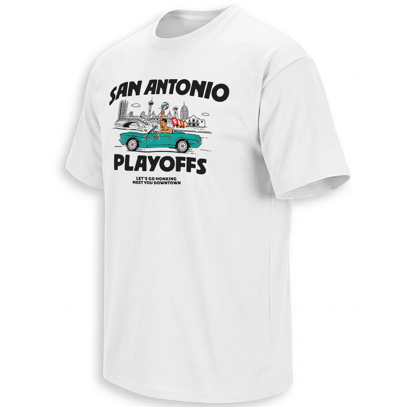 SAN ANTONIO PLAYOFFS SHIRT – 2026 NBA Playoffs Downtown Rally Fan Tee SAN ANTONIO PLAYOFFS SHIRT – 2026 NBA Playoffs Downtown Rally Fan Tee