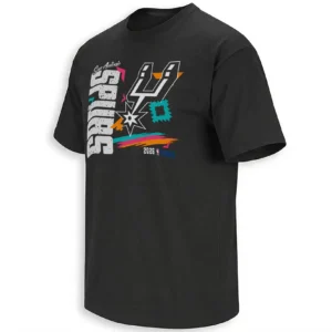 SAN ANTONIO SPURS PLAYOFFS GAME 1 SHIRT – 2026 NBA Playoffs Retro Splash Fan Tee