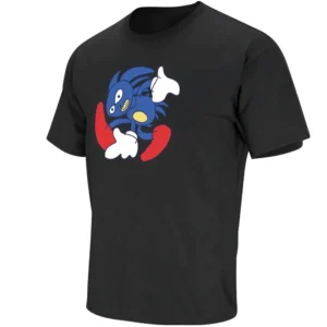 SANIC ADVENTURE SHIRT – Sonic Meme Running Chaos Sega April Fools Viral Tee B