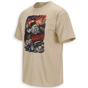 SHO HANKS SHIRT – Shohei Ohtani Los Angeles Dodgers x One Piece Anime Crossover Fan Tee