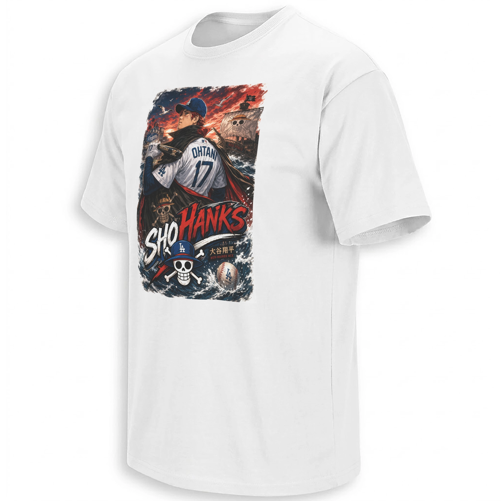 SHO-HANKS SHIRT – Shohei Ohtani Los Angeles Dodgers x One Piece Anime Crossover Fan Tee W SHO HANKS SHIRT – Shohei Ohtani Los Angeles Dodgers x One Piece Anime Crossover Fan Tee W