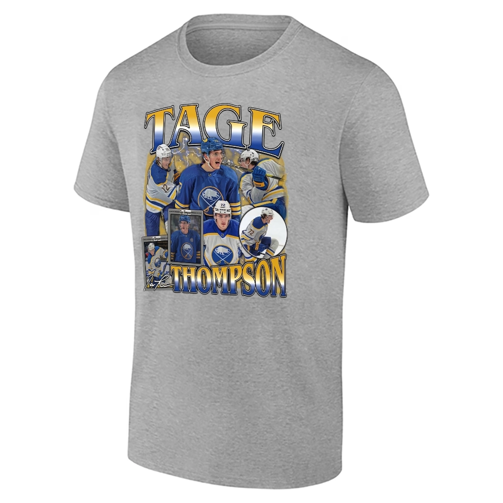 TAGE THOMPSON SHIRT – Buffalo Sabres Star Collage Hockey Fan Tee TAGE THOMPSON SHIRT – Buffalo Sabres Star Collage Hockey Fan Tee