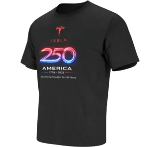 TESLA AMERICA 250 SHIRT – Electrifying Freedom USA 250th Birthday Independence Day 1776–2026 Tee