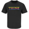 THINK SHIRT – Apple 50 Years Anniversary Vintage Rainbow Logo Inspired Tee