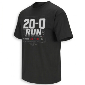 20 0 RUN SHIRT – San Antonio Spurs vs OKC Game 6 Western Conference Finals Tee