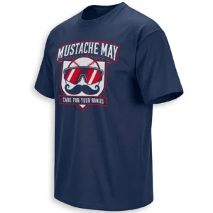 2026 MUSTACHE MAY SHIRT – Mike Yastrzemski Atlanta Braves Baseball Fan Tee