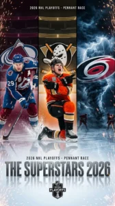 2026 NHL Playoff Stars Nathan MacKinnon, Cutter Gauthier & Hurricanes Gear