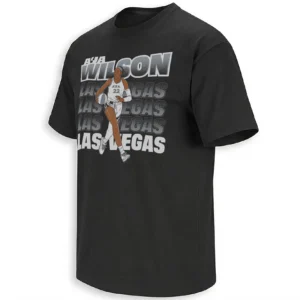 A’JA WILSON STREET BALL SHIRT – Las Vegas Aces Vintage WNBA Basketball Graphic Tee