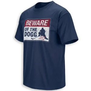 BEWARE OF THE DOGG SHIRT – Nathan MacKinnon Colorado Avalanche 2026 NHL Playoffs Vintage Warning Sign Tee