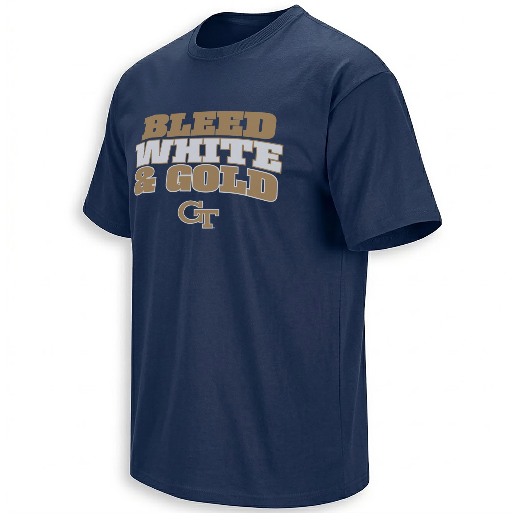 BLEED WHITE & GOLD SHIRT – Georgia Tech Yellow Jackets College Fan Tee BLEED WHITE & GOLD SHIRT – Georgia Tech Yellow Jackets College Fan Tee
