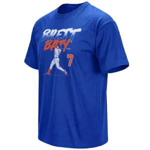 BRETT BATY SHIRT – Brett Baty Slugger Swing Number 7 New York Mets Baseball Tee