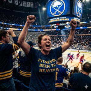 Buffalo Sabres Playoffs Shirt 2026: The "Never Been To Heaven" Fan Favorite