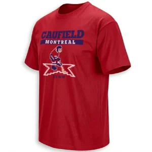 CAUFIELD MONTREAL SHIRT – Cole Caufield Montreal Canadiens Retro Hockey 2026 Playoffs Fan Tee