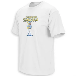 CHANDLER SIMPSON SHIRT – At The Bat Tampa Bay Rays Cartoon Baseball Tee