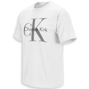 CK CHARLIE KIRK SHIRT – Minimalist CK Monogram Political Commentary Tee