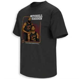 CLEVELAND STEP BROTHERS SHIRT – Donovan Mitchell & James Harden Cleveland Cavaliers NBA Duo Tee