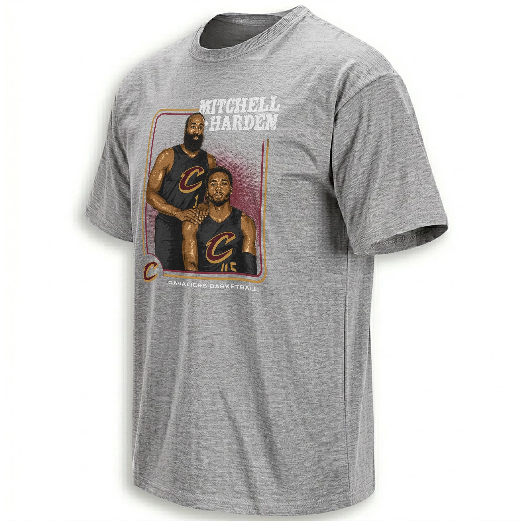 Cleveland Step Brothers Shirt Donovan Mitchell James Harden Cleveland Cavaliers NBA Duo Tee Grey