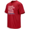 COLE & ZUKES & SLAF & LANE & DOBEŠ SHIRT – Montreal Canadiens 2026 NHL Playoffs Core Lineup Fan Tee