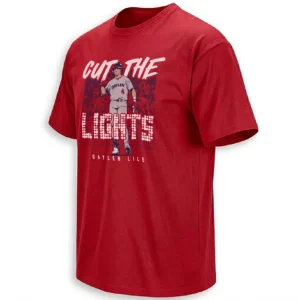 CUT THE LIGHTS SHIRT – Daylen Lile Washington Nationals Viral Home Run Baseball Tee