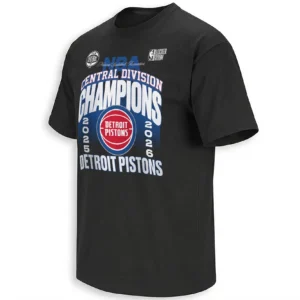 DETROIT PISTONS CENTRAL DIVISION CHAMPIONS SHIRT – Detroit Pistons 2026 Locker Room NBA Playoffs Celebration Tee