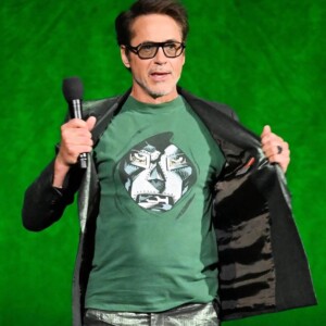 DOCTOR DOOM MASK SHIRT – Doctor Doom Hooded Face Graphic Tee Inspired by Robert Downey Jr. Viral Look