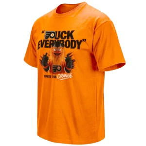 FUCK EVERYBODY SHIRT – Philadelphia Flyers Gritty Mascot 2026 NHL Playoffs “Ignite The Orange” Tee