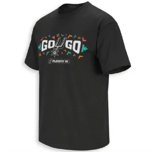GO SPURS GO SHIRT – San Antonio Spurs 2026 NBA Playoffs Western Conference Semifinals Game 2 Fan Tee