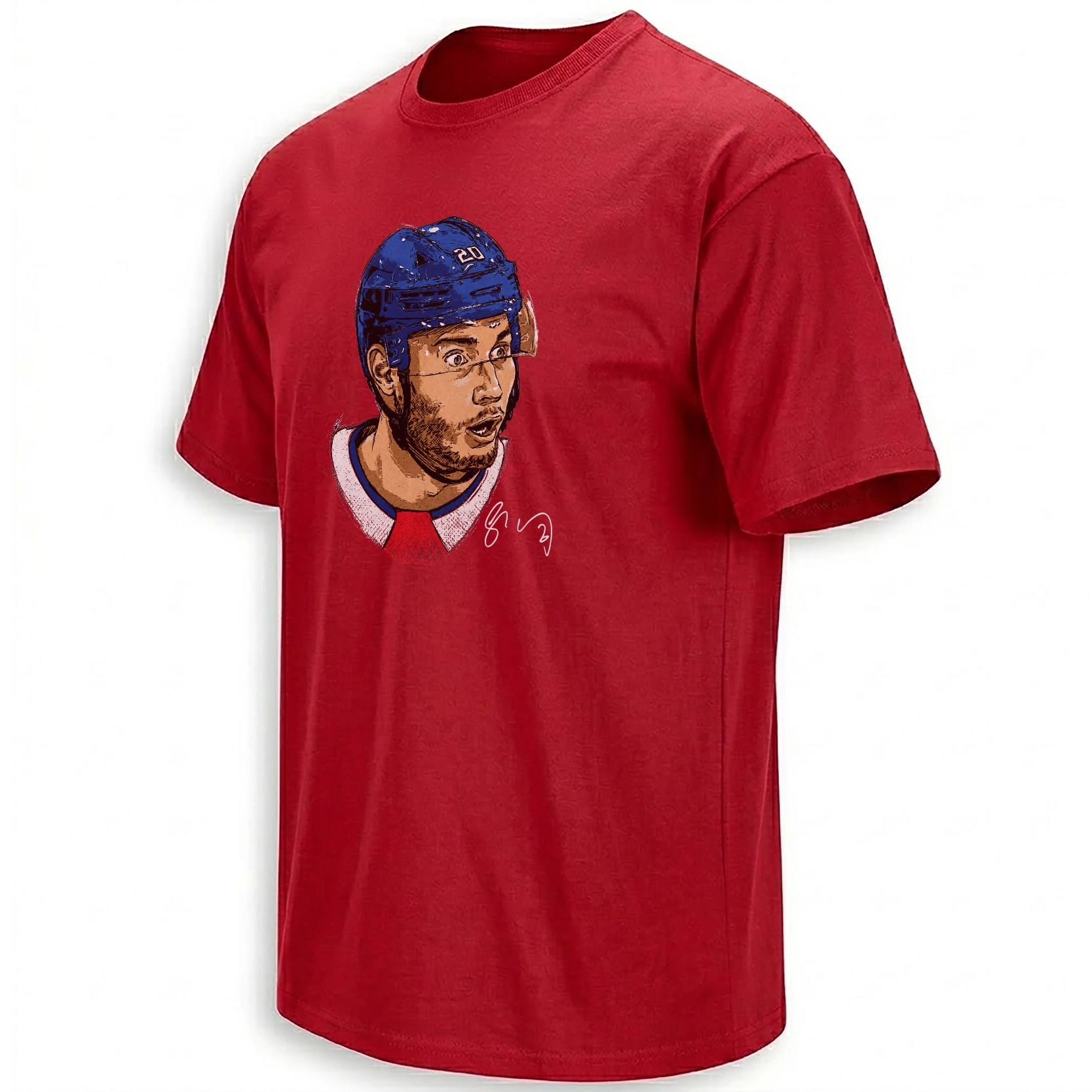 Juraj Slafkovsky Shirt Montreal Canadiens Hockey Face Reaction Graphic Tee Red