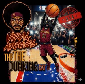 Jarrett Allen’s Viral "Dunking Cat" Shirt: The Must-Have NBA Playoff Meme Tee | EllieShirt