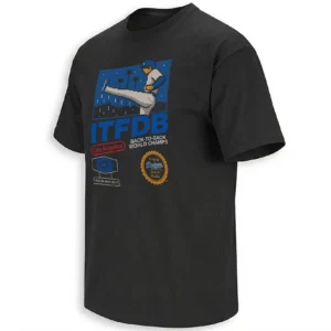 KICK CELLY T-SHIRT – Shohei Ohtani ITFDB Retro Game Style Los Angeles Dodgers Back-To-Back World Champs Tee