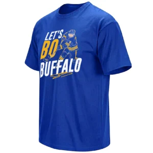 LET’S BO BUFFALO SHIRT – Bowen Byram Buffalo Sabres 2026 Stanley Cup Playoffs Hockey Tee