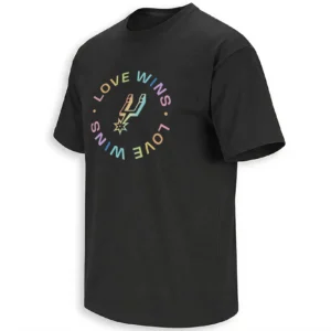 LOVE WINS SHIRT – San Antonio Spurs Pride Night Rainbow Tee