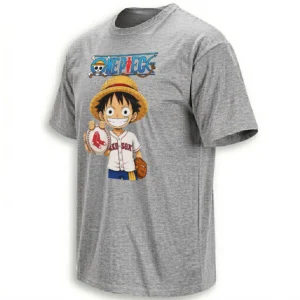 LUFFY RED SOX T-SHIRT – One Piece Boston Red Sox Anime Baseball Crossover Jersey Tee