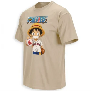 LUFFY RED SOX T-SHIRT – One Piece Boston Red Sox Anime Baseball Crossover Jersey Tee