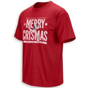 MERRY CRISMAS SHIRT – Cristopher Sánchez Philadelphia Phillies Funny Holiday Baseball Tee