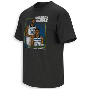 MINNESOTA BASKETBALL STEP BROTHERS SHIRT – Anthony Edwards & Julius Randle Minnesota Timberwolves NBA Duo Tee