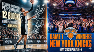 NBA Semifinals 2026 Game 1: Wemby’s Historic 12 Blocks & Knicks’ Statement Win